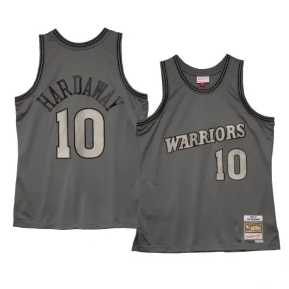 Camo Hardaway Warriors Jersey Mitchell Ness Tim Hardaway Metal